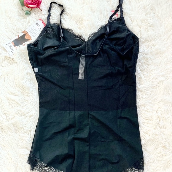 🆕NWT SPANX “Lace is More” LACE PANTY BODY SUIT VERY BLACK SZ 3X Targets tummy - Picture 4 of 7